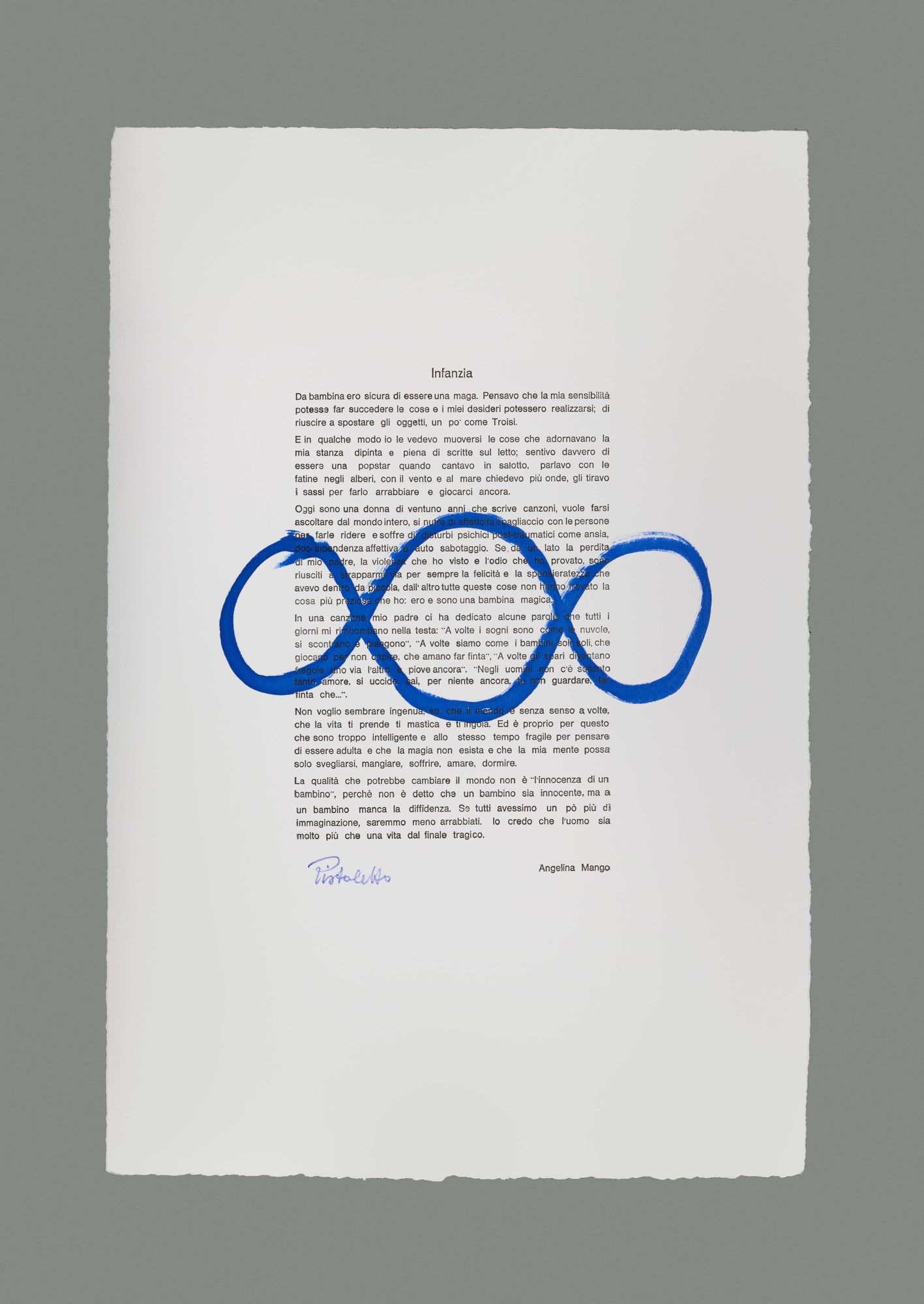 Michelangelo Pistoletto, Infanzia